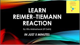 Reimer Tiemann Reaction Mechanism [upl. by Leeban25]