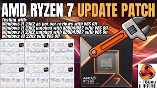 AMD Ryzen 7  Win 11 Patch VBS and Win 10  UPDATE [upl. by Eversole]