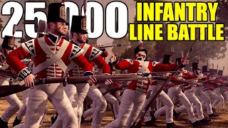 Largest Napoleonic Line Battle EVER 25000 Soldiers  Total War Napoleon Battle Simulator [upl. by Sedicla]