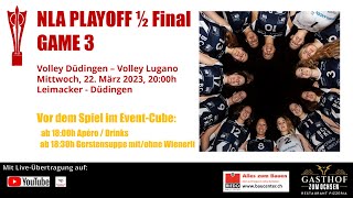 Volleyball NLA Playoff 12 Final  Game 3 Volley Düdingen  Volley Lugano [upl. by Riamo]