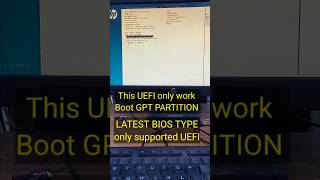 Latest BIOS only support UEFI boot and GPT Boot [upl. by Cir808]