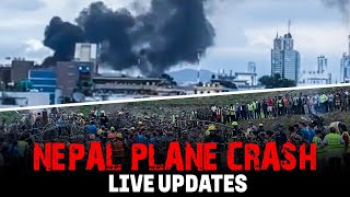 Plane Crash in Nepal  Plane crashes at the Tribhuvan International Airport in Kathmandu  18 Killed [upl. by Alletsyrc]