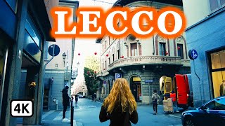 Lecco Italy 4K Walking Tour 🇮🇹 City Center Tour Guide [upl. by Kragh511]