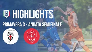 Highlights Pro VercelliTriestina Primavera 3 andata 2° turno playoff stagione 202324 [upl. by Edson806]