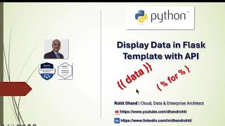 Python  Displaying Data in Flask through API [upl. by Annayat]