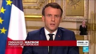 REPLAY  Coronavirus  Allocution dEmmanuel Macron à propos du Covid19 en France [upl. by Elynad]