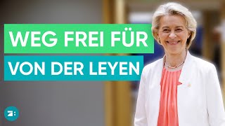 Zweite Amtszeit in Sicht Ursula von der Leyen für Amt der EUKommissionspräsidentin nominiert [upl. by Aranat577]