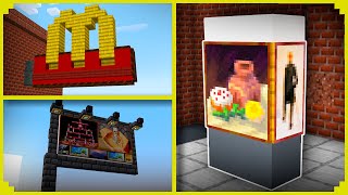 🦊12 DECORAÇÕES de CIDADE no MINECRAFT [upl. by Anelrats]