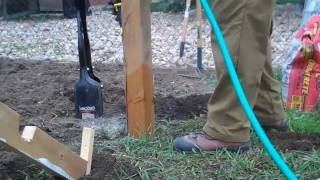 How to Set a Fence Post [upl. by Anaahs]