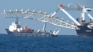 Audacia Ship Mediterranean Tel Aviv Israel 23122011 HD [upl. by Ilyah]