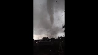 Close by Footage of a Tornado Circling Around [upl. by Sibeal]