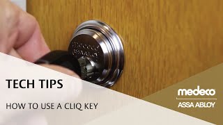 How to use a Medeco CLIQ Key  Medeco Locks [upl. by Ylrahc]