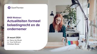 MKB Webinar Actualiteiten formeel belastingrecht en de ondernemer [upl. by Asatan406]