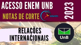 NOTAS DE CORTE  ACESSO ENEM UNB 2023  RELAÇÕES INTERNACIONAIS [upl. by Petta]