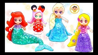 プリキュアアラモード ディズニープリンセスのドレスに変身❤ねんどの手作り衣装で️キュアマカロンたちを着せ替え⭐エルサ、ラプンツェル、アリエル、ミニー♪おもちゃ アニメ [upl. by Volpe]