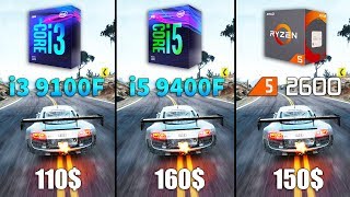 Core i3 9100F vs Core i5 9400F vs Ryzen 5 2600 Test in 10 Games [upl. by Oaks]