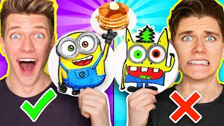 Best of Pancake Art Challenges Must See How To Make Disney Marvel Avengers amp Minecraft vs Roblox [upl. by Ahsienek]