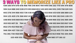 How to Memorize Numbers Quickly THIS REALLY WORKS [upl. by Audrit]