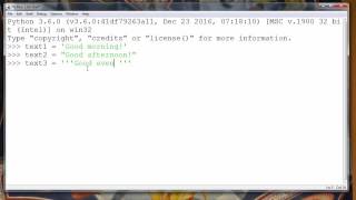 How to use single quotes double quotes triple quotes for strings in Python [upl. by Agarhs]