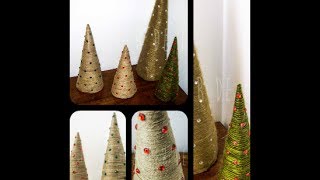 DIY Árbol de Navidad con cuerda o lana [upl. by Landers]