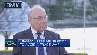 Threat of trade war greatest danger to world economy says JPMorgans Frenkel  Squawk Box Europe [upl. by Silevi796]