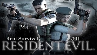 Resident Evil HD Remaster PS4PS3 1080p Real Survival Jill Strategy Guide Longplay [upl. by Ayian]