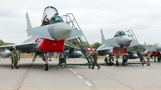 Preparing Super Powerful European Fighter Jets For Intense Aerial Action [upl. by Fortuna]