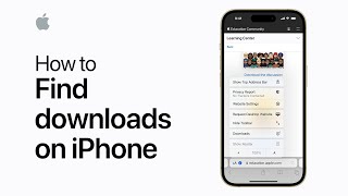 How to find downloads on iPhone or iPad  Apple Support [upl. by Julide]