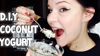 DIY Coconut Yogurt made with Probiotics  Ketogenic Diet  Dairy Free Yogurt [upl. by Nohtan]