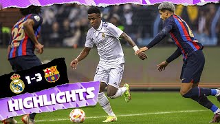 Real Madrid 13 FC Barcelona  HIGHLIGHTS  Spanish Super Cup [upl. by Gnivre]