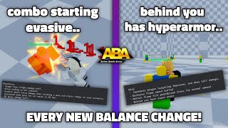 ABA EVERY BALANCE PATCH IN THE NEW ABA UPDATE 124 CHARACTERS CHANGED [upl. by Valerian365]