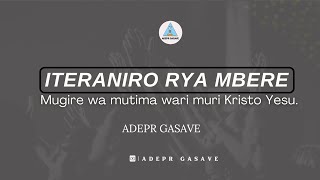 IJAMBO RYIMANAITERANIRO RYA MBERE TALIKI YA 0310 2024 ADEPR GASAVE [upl. by Aekahs]