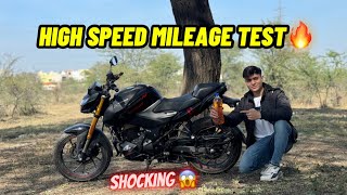 2024 Xtreme 160 High speed mileage test  Hero Xtreme 160 4V 1L Mileage [upl. by Liatris]