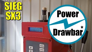 quotPower Drawbarquot on a Sieg SX3 Mill with MT3 spindle [upl. by Gnuy]