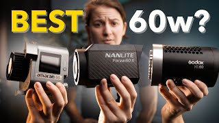 60w light showdown Amaran VS Godox VS Nanlite  Which wins [upl. by Ahsekahs]