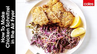 How to Make Chicken Schnitzel in the Air Fryer [upl. by Aimet]