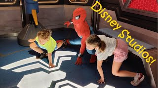 WALT DISNEY STUDIOS 2023 A FINE VIDEO SPETTACOLO AVENGERS con DRONI COMPLETO INCONTRIAMO SPIDERMAN [upl. by Abeu865]