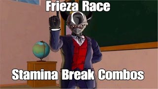 Xenoverse 2 Tuto Combos Stamina Break Race de Freezer Frieza Race Stamina Break Combos [upl. by Nageet]