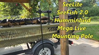 Seelite SeeFish 20 Transducer Mount for Humminbird Mega Live on Tracker Grizzly [upl. by Enilarak]