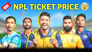 Ticket Price of NPL Live Match 😍 Types of ticket [upl. by Morvin233]