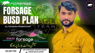 Forsage Busd Complete Plan By Sir Shahzad KarimForsage Busd In Pakistan [upl. by Arun]