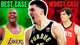 Zach Edey Player Comparisons  NBA Draft 2024 Best Case And Worse Case Scenarios [upl. by Knudson741]