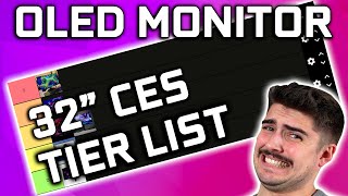 32” CES QD OLED Tier List  MSI ASUS Gigabyte amp Alienware 4K 240Hz Monitors [upl. by Anuat]