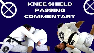 Knee Shield Passing Commentary  Charles Negromonte Jiu Jitsu Cannon [upl. by Drugge46]