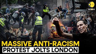 UK Riots  Thousands gather in London for Antiracism Protest I WION Originals [upl. by Pape988]