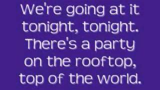 Hot Chelle Rae  Tonight Tonight Lyrics [upl. by Aihsekel]