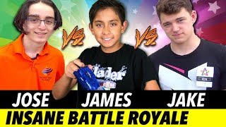 Beyblade Burst Battle Royale Zankye vs BZK vs Ilinnuc [upl. by Noraed]