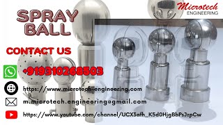 spray ball rotary spray ball storage tank cleaning nozzle [upl. by Derdle]