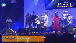 FORÇA SUPREMA NGA PRODIGIO DONG NO PALCO DA UNITEL FESTA DA MÚSICA 2023 BFA BAÍA DE LUANDA [upl. by Audley]