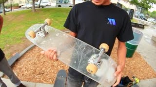 PLEXIGLASS BOARD  STUPID SKATE EP 64 [upl. by Shepp]